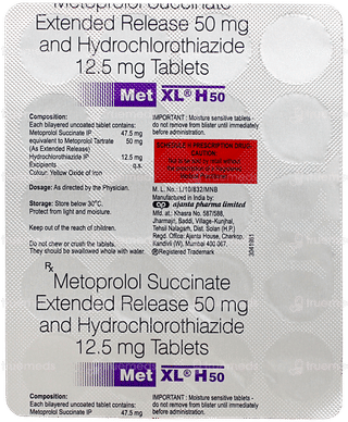 Met Xl H 50 Tablet 20
